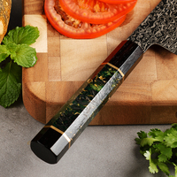 205mm Kiritsuke Gyuto Couteau Autrichien N690 Poudre Acier Chef Cuisine Couteau Noir Couteau Japonais De Haute Qualité