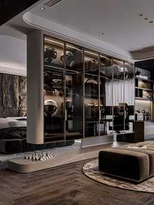 Armoire pliable en bois massif moderne, design autoportant, meuble de rangement durable pour chambre à coucher, salle de sport, salon, personnalisable - Product Image 2