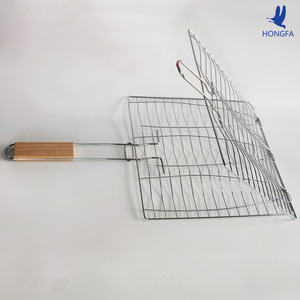 HONGFA Square BBQ Grilling Tongs Large Small Size For Fish Hamburgers Meat Heat Resistant Long Handle - Product Image 4