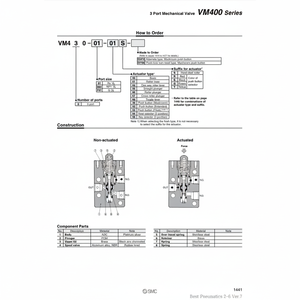 Válvula de control mecánico neumática SMC modelo - Product Image 1