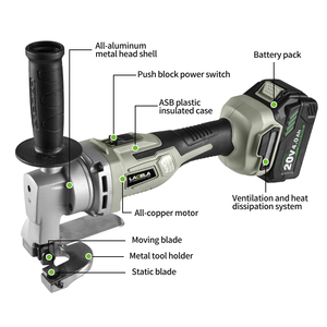 <span class=keywords><strong>Cisaille</strong></span> <span class=keywords><strong>électrique</strong></span> sans fil Li-Ion puissante pour la découpe de tôles d'acier/tôles ondulées – Poinçonnage et découpe de précision - Product Image 3
