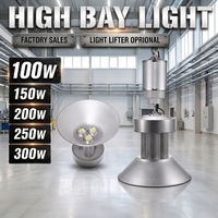AMZHO Project Lighting Installation Lighting Lifter Prix usine Haute luminosité Aluminium 100W 150W 200W Projecteur industriel pour hauts plafonds