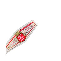 Étiquettes de cigares holographiques et personnalisés, 20 pièces, tampons de taxe à base d'alcool, étiquettes imprimées en feuille d'or