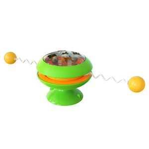 Palo giratorio multifunción con ventosa para mascotas, juguete interactivo para gatos con hierba gatera - Product Image 2