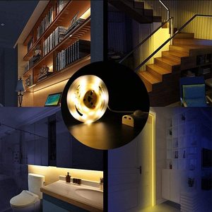 Bande <span class=keywords><strong>lumineuse</strong></span> LED Rechargeable avec détecteur de mouvement pour armoire, comptoir de <span class=keywords><strong>cuisine</strong></span>, <span class=keywords><strong>étagère</strong></span> - Product Image 3