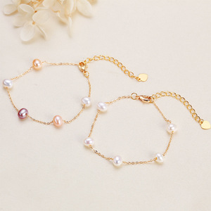 Pulsera de Perlas de Agua Dulce de Lujo para Mujer, Diseño Simple de Cielo Estrellado, Joyería de Moda - Product Image 1