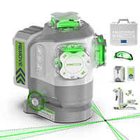 Niveau laser 3D automatique Huepar Pro GS03CG de haute qualité, 12 lignes vertes pivotantes 3*360