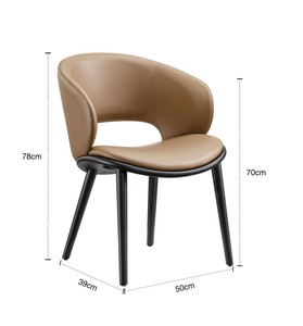 Modern Denmark Nordic <b>Dining</b> <b>Chair</b> Solid Wood Frame Removable Cover-Home Office Park Use Hotel Armchair for Restaurant Banquet - Product Image 6