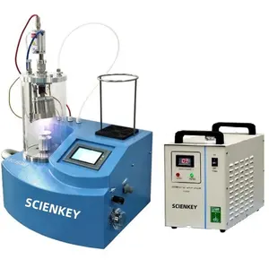 High Power vacuum desktop magnetron plasma sputtering coater with Rotary Stage & Water Chiller VTC-16-SM