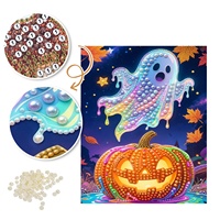 Fabricant de décoration intérieure, livraison directe en gros, artisanat DIY, décoration d'Halloween, jouet fantôme, kit de peinture artistique avec perles et diamants