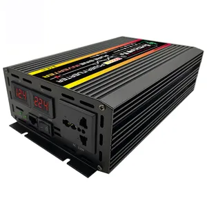 3KW 12V 220V शुद्ध साइन लहर पोर्टेबल दीवार बिजली सौर पलटनेवाला