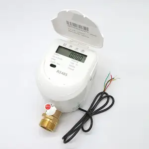 Class B Brass Body More Accurate ModBus RS485 LoRaWAN Residential Ultrasonic Digital Water Meter with AMR Software