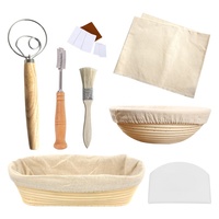 Ngouxh — panier à pain rond en rotin fait à la main, 100%, doublure du pain, fabrication artisanale, vente en gros