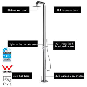 Douche extérieure en acier inoxydable SUS 304 pour jardin et piscine, modèle HC-OF4785, vente chaude - Product Image 5