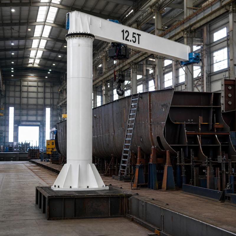 Industrial Column Swing Arm Crane for Mold Handling and Assembly ...