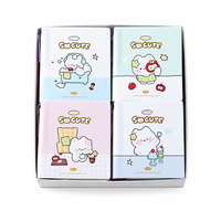 Cuaderno Cuadrado Mini A7 con Diseño de Gato de Dibujos Animados, con Bolígrafo, Papel en Blanco, 100 Hojas, 80GSM, Regalo para Niños, Material Escolar al por Mayor
