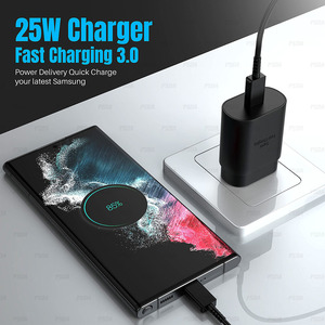 Caricabatterie USB C S24 S23 25W PD, Adattatore da Muro Tipo C per Ricarica Rapida, Caricatore Veloce per <span class=keywords><strong>Samsung</strong></span> S22 Ultra - Product Image 6