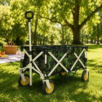 Chariot utilitaire pliable avec chariot de transport compact et portable pour le transport, les pique-niques, le camping et les outils