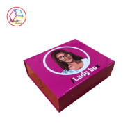 Klassische 2mm Starre Magnetbox aus Recyclingmaterialien Papierverpackung für Unterwäsche, Socken, Kleidung mit Prägung und Matter Laminierung