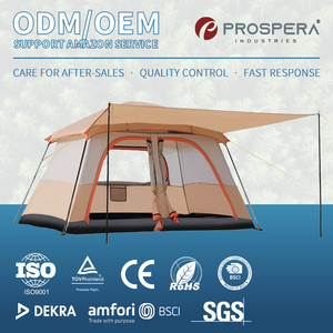 Tente de camping pliable imperméable de grande taille pour 2-3 personnes, idéale pour la randonnée, la plage, le jardin, le glamping en plein air - Product Image 1