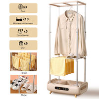 Sèche-linge pliant multifonctionnel portable semi-automatique avec source d'alimentation électrique pour usage domestique en plastique