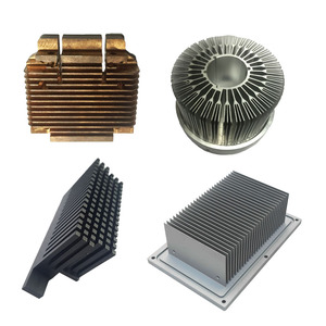 2025 broches aileron noir anodisé en alliage d'aluminium profilés extrudés radiateur dissipateur de chaleur dissipateurs de chaleur produits métalliques - Product Image 3