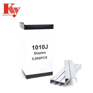 KY Factory Galvanized Stainless Steel Fine Wire Staple Sofa Pin Nail Air Gun Staples 1010J Price