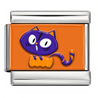 Bracelet à breloques italien en acier inoxydable, accessoires modulaires électroplaqués pour costumes d'Halloween pour enfants, en stock, fournisseur en gros
