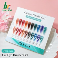 Nouveau Gel Constructeur Effet Œil de Chat 30 Couleurs Gel d'Extension d'Ongles Marque Privée Vente en Gros Gel Constructeur Sans HEMA Gel Dur Logo Personnalisé