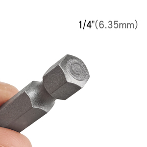 Embout magnétique à tête plate de 3 mm, longueur 50 mm, tige hexagonale de 1/4 pouce, acier S2 <span class=keywords><strong>pour</strong></span> visseuses à chocs, aimant puissant, usage industriel - Product Image 4