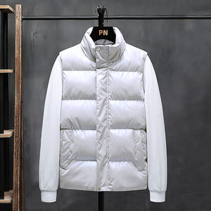 Customized logo Japanese Han Feng for Casual Men's Slim Vest Suits Warm <b>Autumn</b> Winter Comfortable Canvas <b>Fabric</b> Zipper - Product Image 5