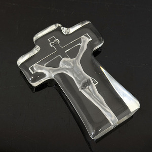 Cruz de Cristal Cristiana Personalizada, Regalo de Aniversario de Bodas, Cruz de Cristal con Jesús de Pie MH-G078 - Product Image 5