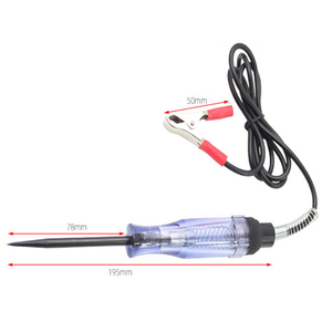 Tốt nhất bán tự động 6V 12V 24V DC xe thử nghiệm dài thăm dò Bút xe tải điện áp mạch ánh sáng bóng đèn điện <span class=keywords><strong>Tester</strong></span> - Product Image 4