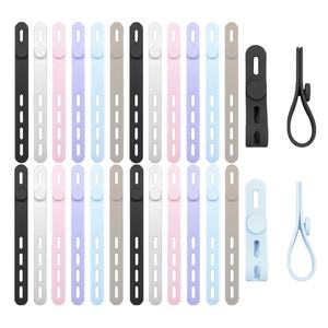Attaches-câbles en silicone réutilisables, organisateurs de câbles, organisateurs de câbles élastiques multifonctionnels pour écouteurs - Product Image 2