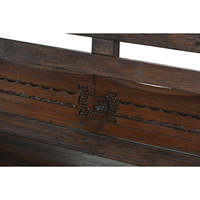 Banc en teck massif 196x68x82 75 sculpté