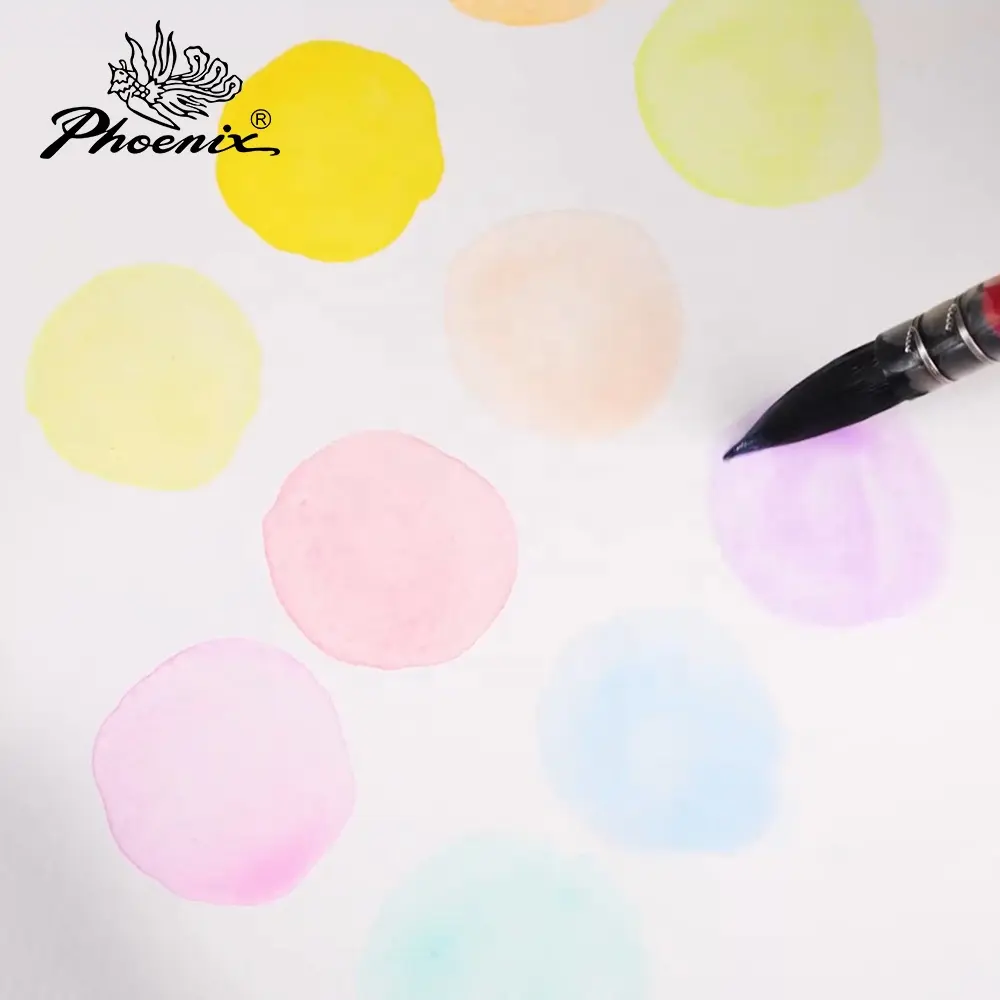 Phoenix 12 renk sanatçı Macaron renk rüya Ethereal etkisi Watercolour Pastel suluboya seti