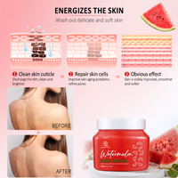 Groothandel Watermeloen Suiker Bodyscrub voor Aardbei Huidverzorging, gladmakende KP-behandeling, Niacinamide Exfoliërend Voedend Glow