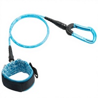 Cordon de sécurité pour la plongée Boulk, laisse de plongée en apnée, câble, bracelet, mousqueton, équipement de plongée régulière, durable, pour la plongée sous-marine