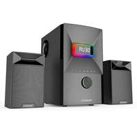 Kit de Audio para el Hogar, Altavoces RGB Multimedia para Computadora, Sistema de Cine en Casa 2.1 con Subwoofer, Altavoces BT con Bajos Potentes