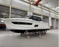 Kapal Pesiar Rekreasi Fiberglass 9,93m dengan Mesin Tempel Bensin 300HP, Kontrol Jarak Jauh, untuk Wisata Sungai