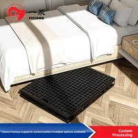Lit pliant robuste en plastique HDPE vert militaire avec design rustique pour le camping, la randonnée, les situations d'urgence et la formation des étudiants
