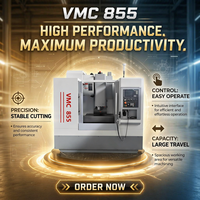 Centro de Mecanizado Vertical VMC855 de Alta Precisión con Certificación CE para Piezas de Automóviles, Procesamiento de Metales, Fabricación de Moldes, Personalizable