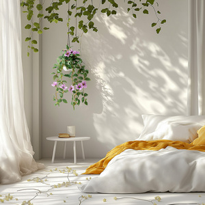 Hot Selling Artificial Silk Cloth Green Flowers Rattan Hanging Wedding Roses <strong>Orchid</strong> Props Plastic <strong>Living</strong> Room Artificial <strong>Plants</strong>