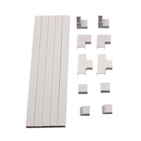 Cable ignífugo PVC Trunking Protector de cable eléctrico montado en la pared hecho de plástico