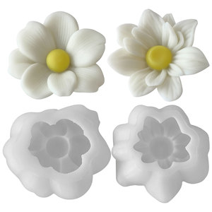 Tendance 2 Styles 3D Fleur Silicone Moule pour DIY Aromathérapie Bougie Moules Chambre Décor et Cadeaux-Gâteau Outils - Product Image 4