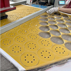 Оптовые высококачественные шлифовальные круги 40-1000 грит, 5 дюймов, на липучке, 125 мм, золотые абразивные диски - Product Image 3