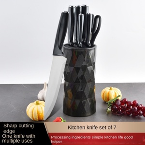Juego de Cuchillos de Cocina de 7 Piezas al por Mayor, Cuchillo para Carne, Cuchillo de Chef de Acero Inoxidable, Cuchillos de Cocina y Accesorios con Bloque - Product Image 3
