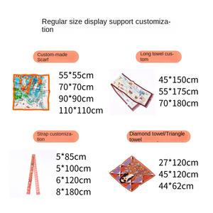 Kustom dibuat Qiaoqi8/10/12 Mmi bernapas murbei sutra persegi panjang handuk Modern sifon berputar listrik untuk pesta - Product Image 4