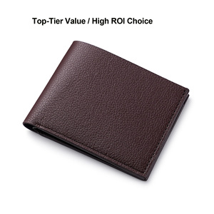 Portefeuille court pour <span class=keywords><strong>homme</strong></span> en similicuir souple, <span class=keywords><strong>porte</strong></span>-cartes de crédit, usage quotidien, fabrication directe d'usine, marque privée, fournisseur mondial - Product Image 1