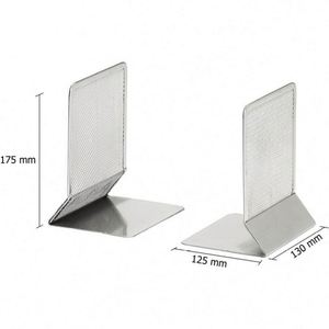 Organizador de escritorio de malla metálica, soporte para libros, estantería, sujetalibros, soporte para teléfono, sujetalibros únicos, estante de lectura - Product Image 5